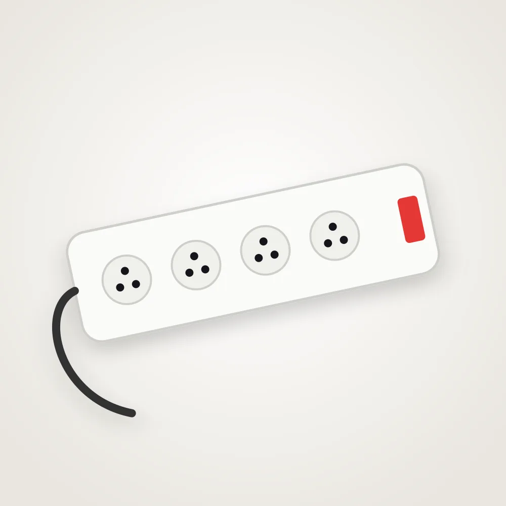 4-Socket Extension Board, 3 m cord